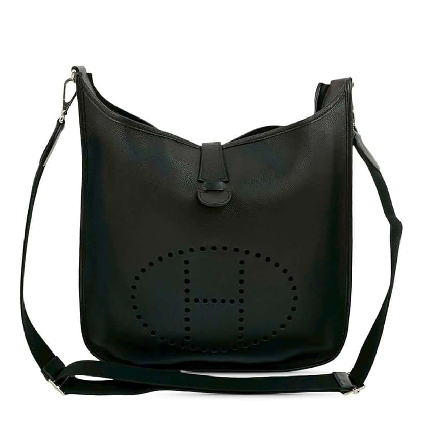 Hermès Clemence Evelyne III 33 Black Leather Good condition - Front View