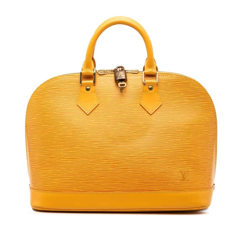 Louis Vuitton Epi Alma PM Yellow Leather Very good condition - Front View