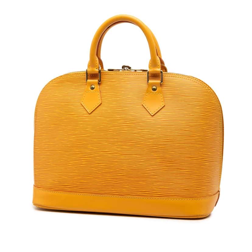 Louis Vuitton Epi Alma PM Yellow Leather Very good condition - Back View