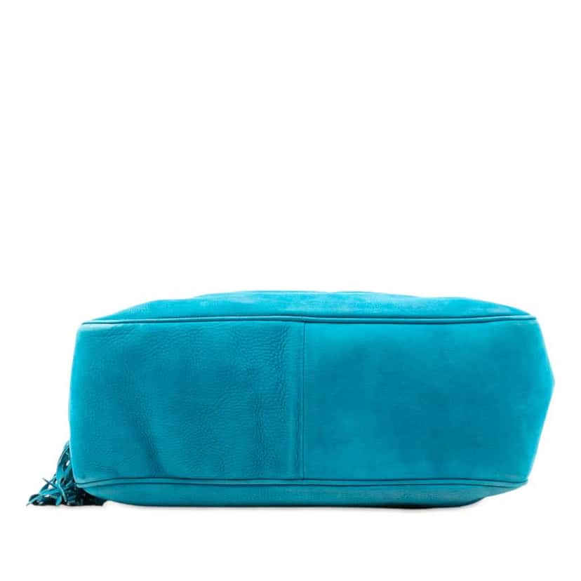 Gucci Nubuck Soho Chain Shoulder Bag Blue Leather Good condition - Inside View