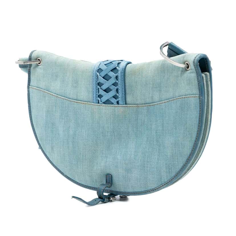 Dior Denim Admit It Flap Blue Denim Very good condition - Back View