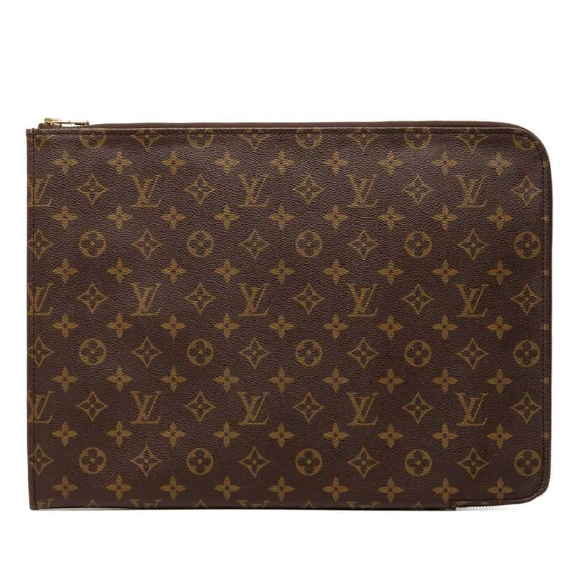Louis Vuitton Monogram Poche Documents Portfolio Brown Good condition - Front View