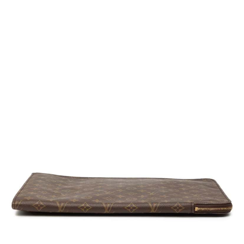 Louis Vuitton Monogram Poche Documents Portfolio Brown Good condition - Inside View