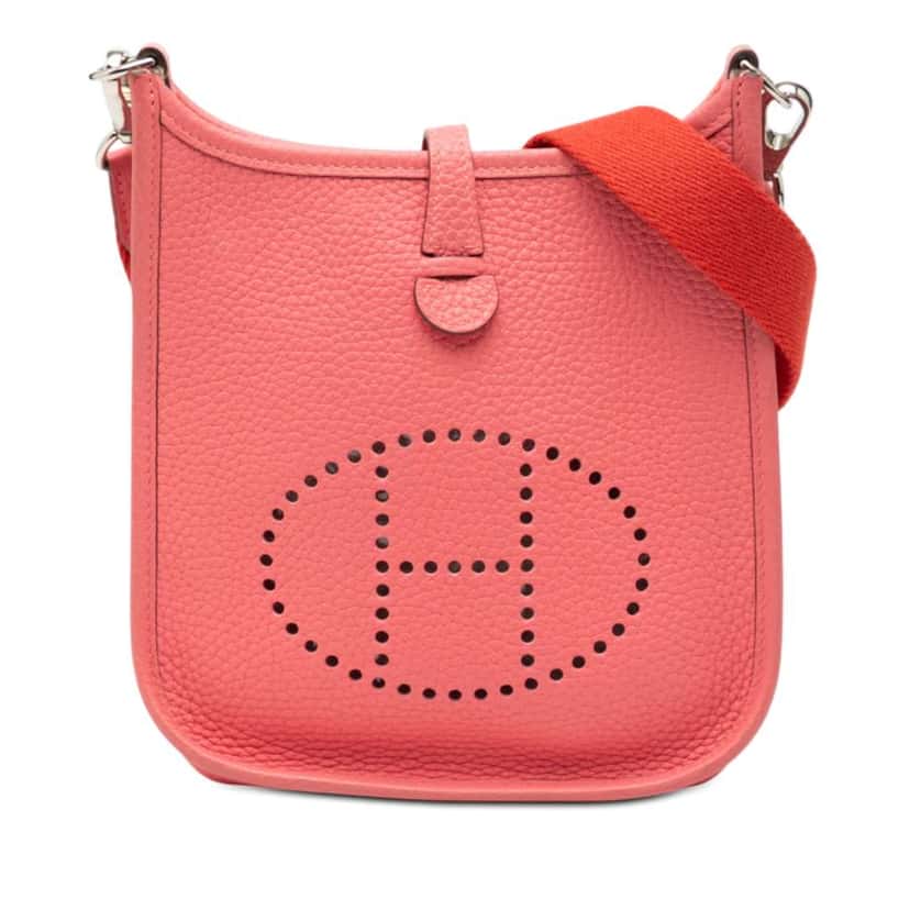 Hermès Clemence Amazone Evelyne TPM 16 Pink Leather Good condition - Front View