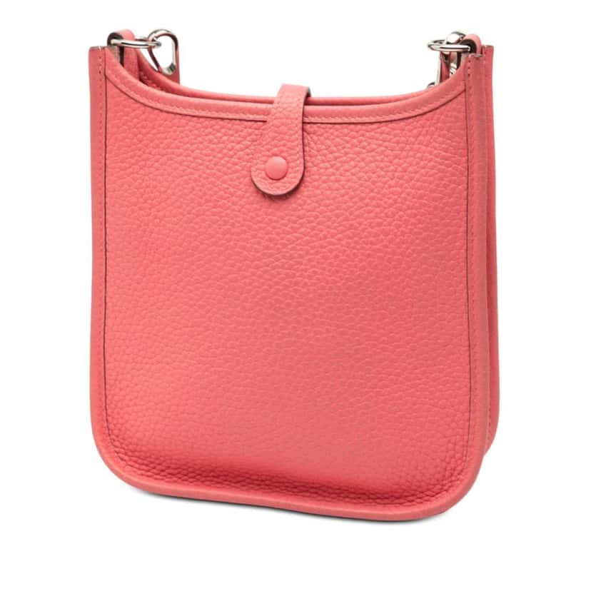 Hermès Clemence Amazone Evelyne TPM 16 Pink Leather Good condition - Back View