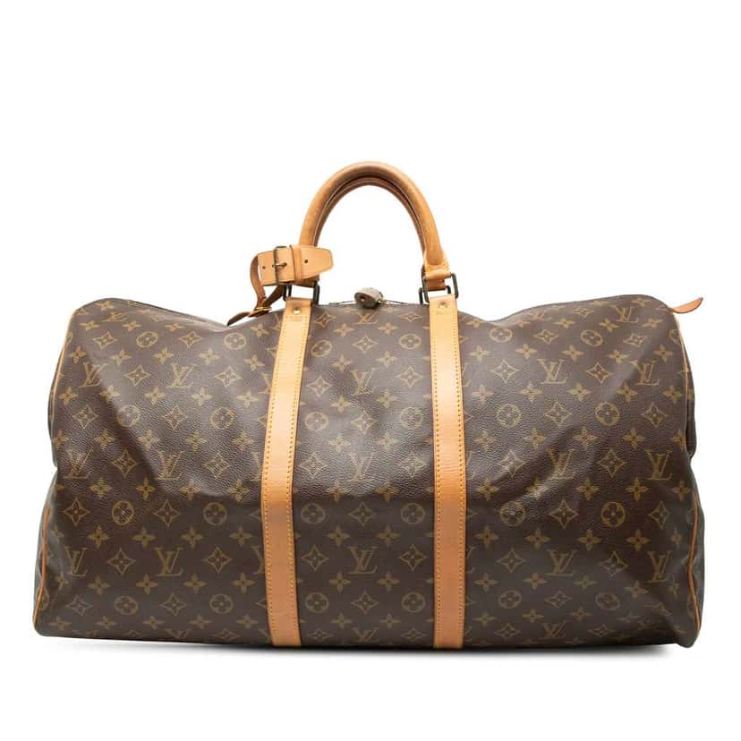 Louis Vuitton Monogram Keepall 55 Brown Very good condition - Front View