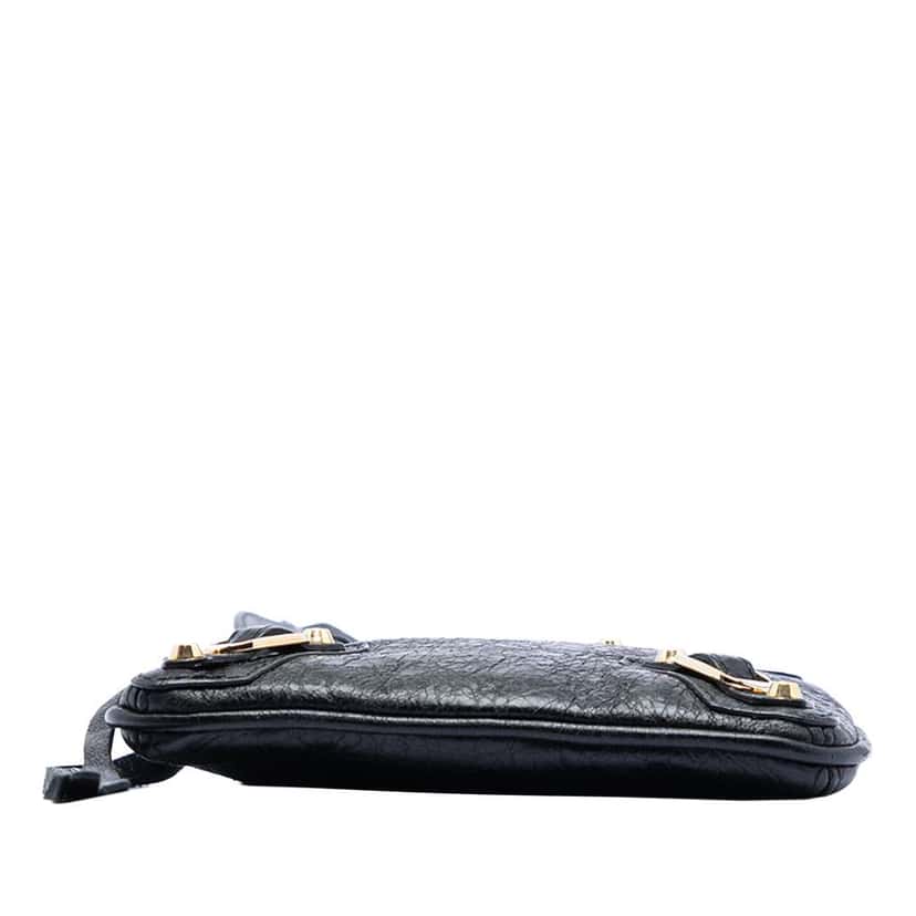 Balenciaga Lambskin Motocross Classic Phone Holder Bag Black Leather Very good condition - Inside View