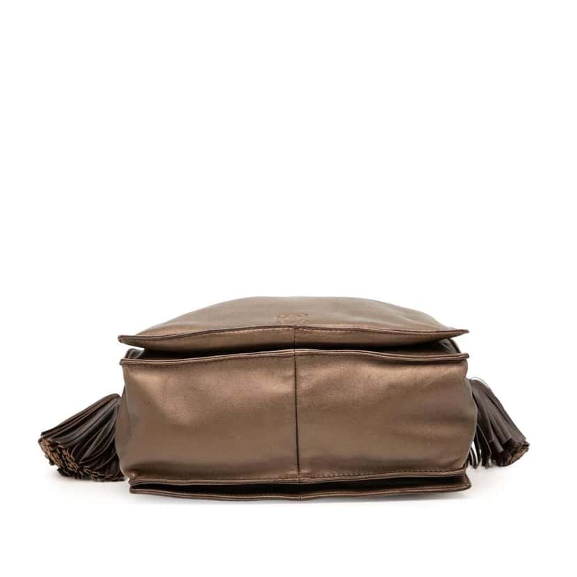 Loewe Nappa Flamenco Tassel 22 Crossbody Brown Leather Good condition - Inside View