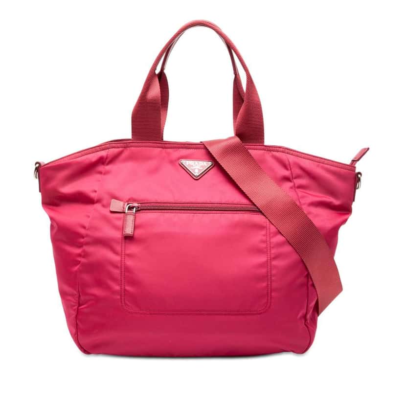 Prada Tessuto Satchel Pink Very good condition - Front View