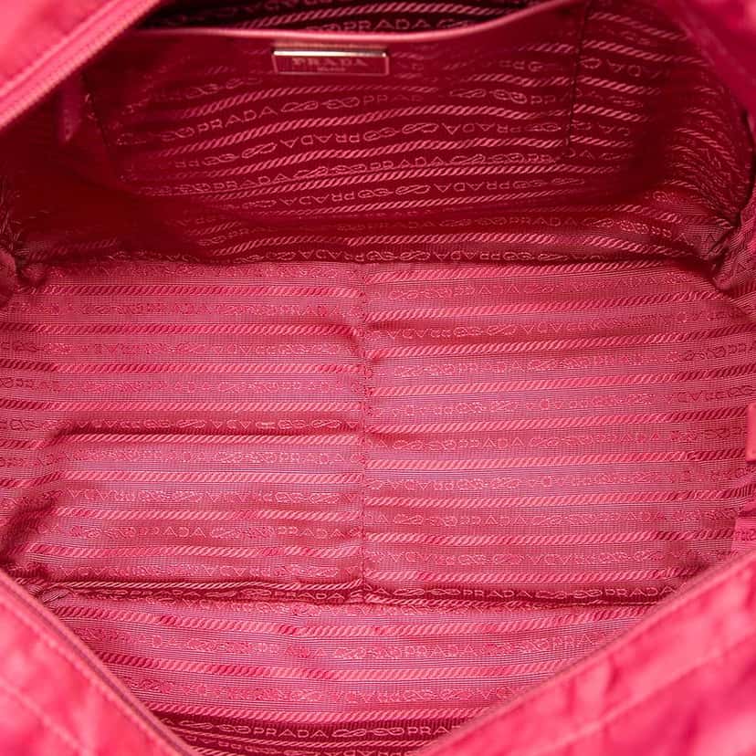 Prada Tessuto Satchel Pink Very good condition - Model View