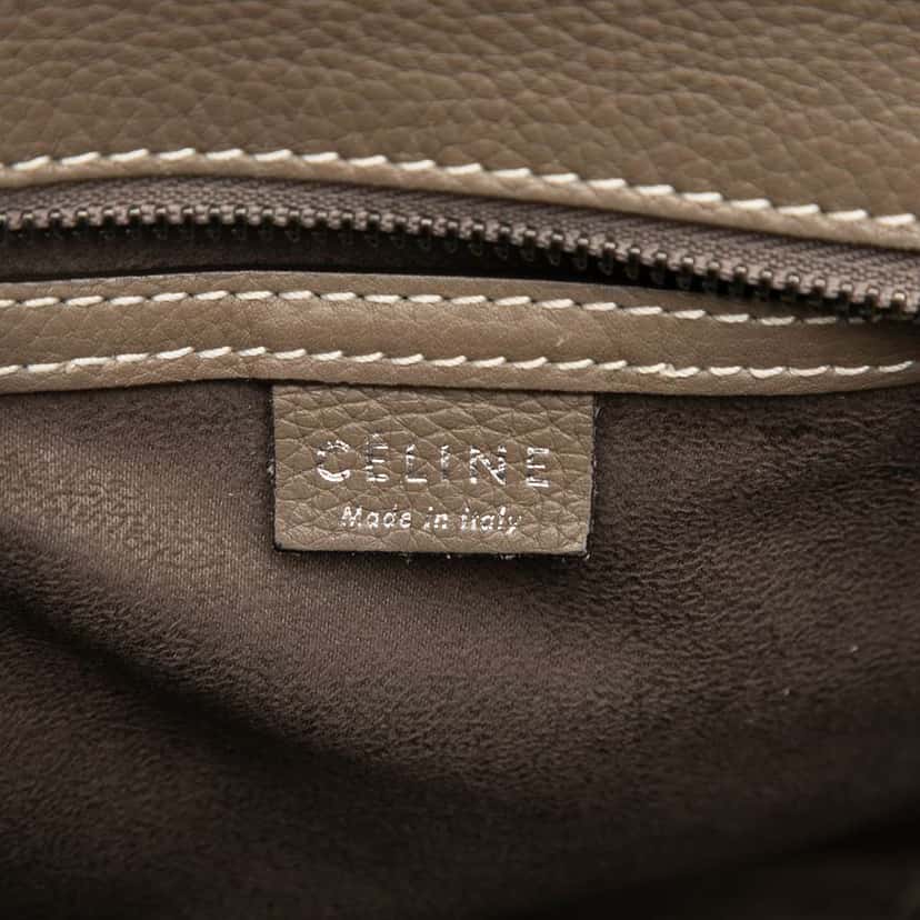 Celine Nano Leather Luggage Tote Brown Leather Good condition - Box View
