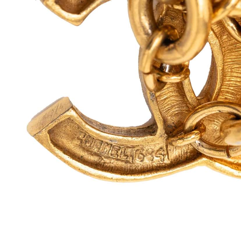 Chanel Gold Plated Triple CC Chain Belt Gold Metal Good condition - Inside View