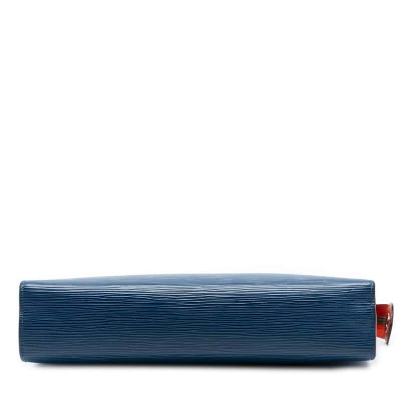 Louis Vuitton Epi Pochette Voyage MM Blue Leather Good condition - Inside View