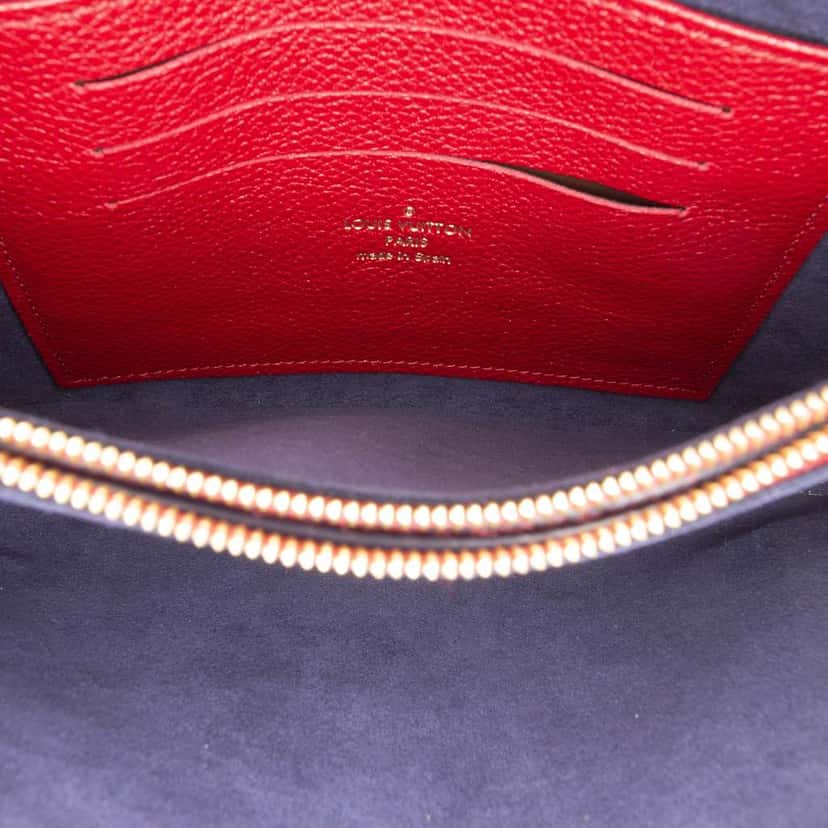 Louis Vuitton Monogram Empreinte Double Zip Pochette Red Leather Very good condition - Model View