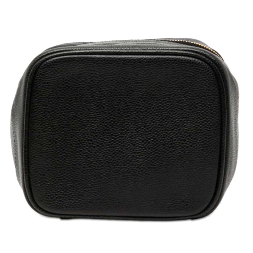 Chanel CC Caviar Vanity Bag Black Leather Very good condition - Inside View
