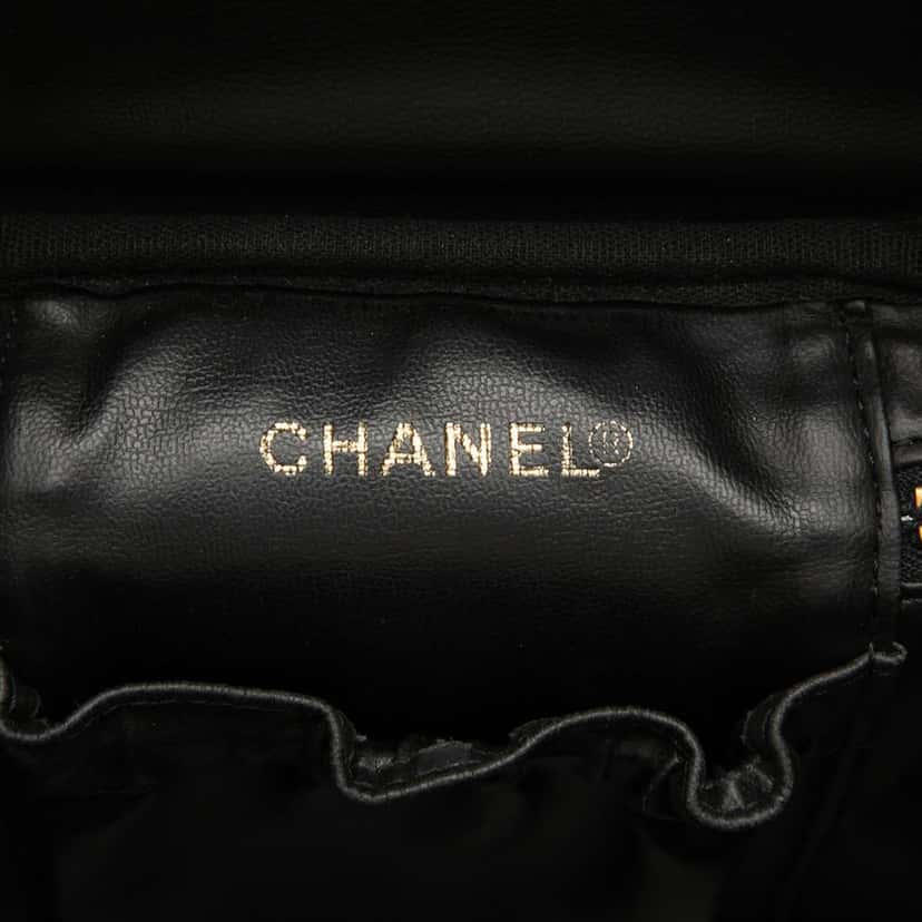 Chanel CC Caviar Vanity Bag Black Leather Very good condition - Box View