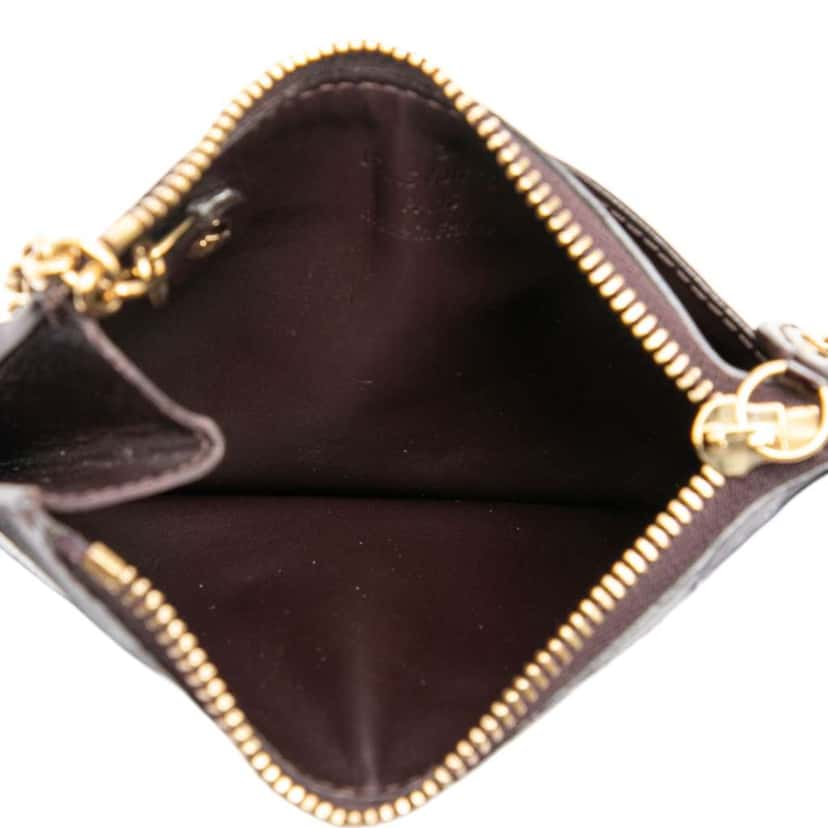 Louis Vuitton Monogram Vernis Key Pouch Purple Leather Very good condition - Model View