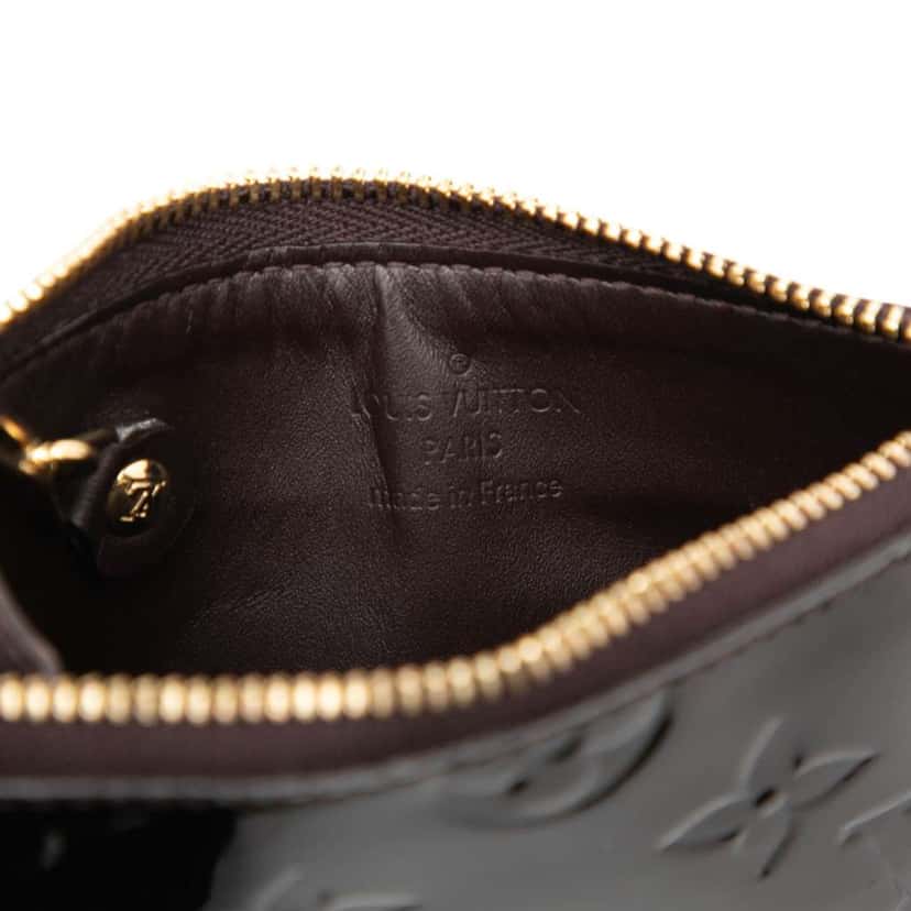 Louis Vuitton Monogram Vernis Key Pouch Purple Leather Very good condition - Box View