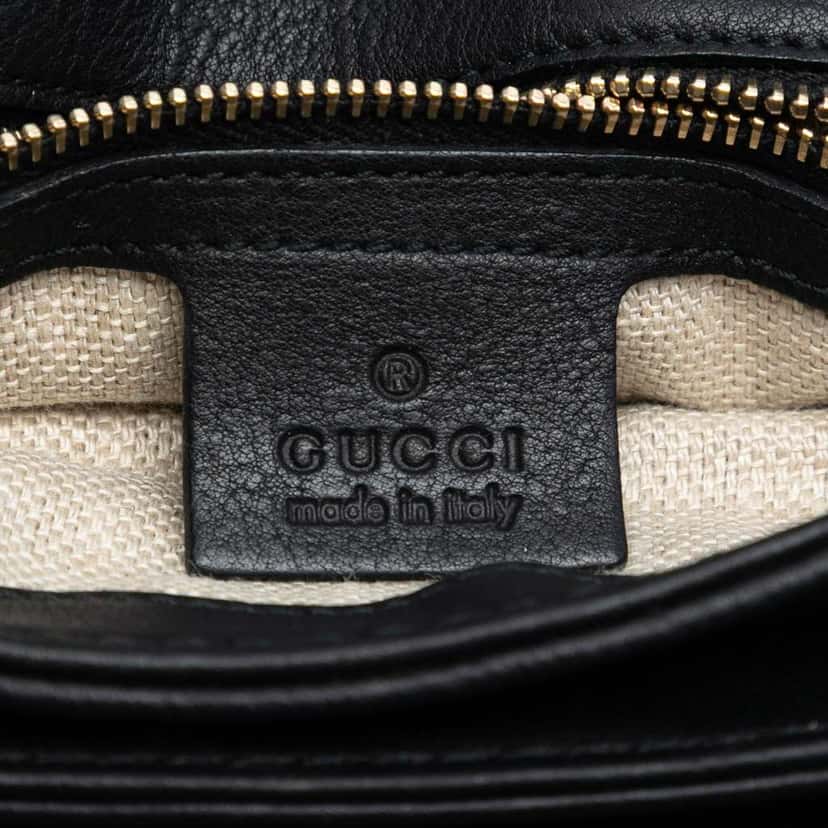 Gucci Leather Marrakech Crossbody Black Leather Very good condition - Box View