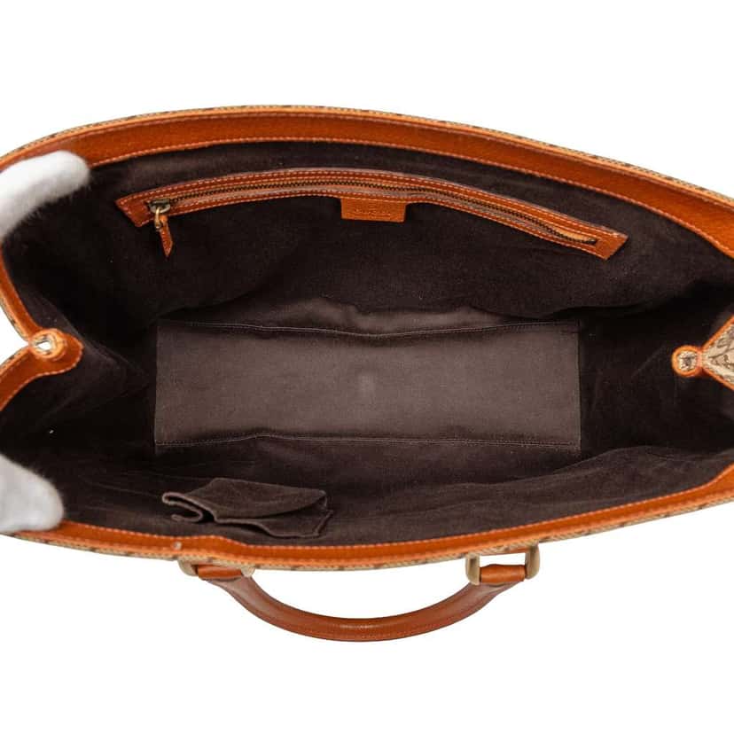 Gucci GG Canvas Nailhead Handbag Brown Canvas Good condition - Model View