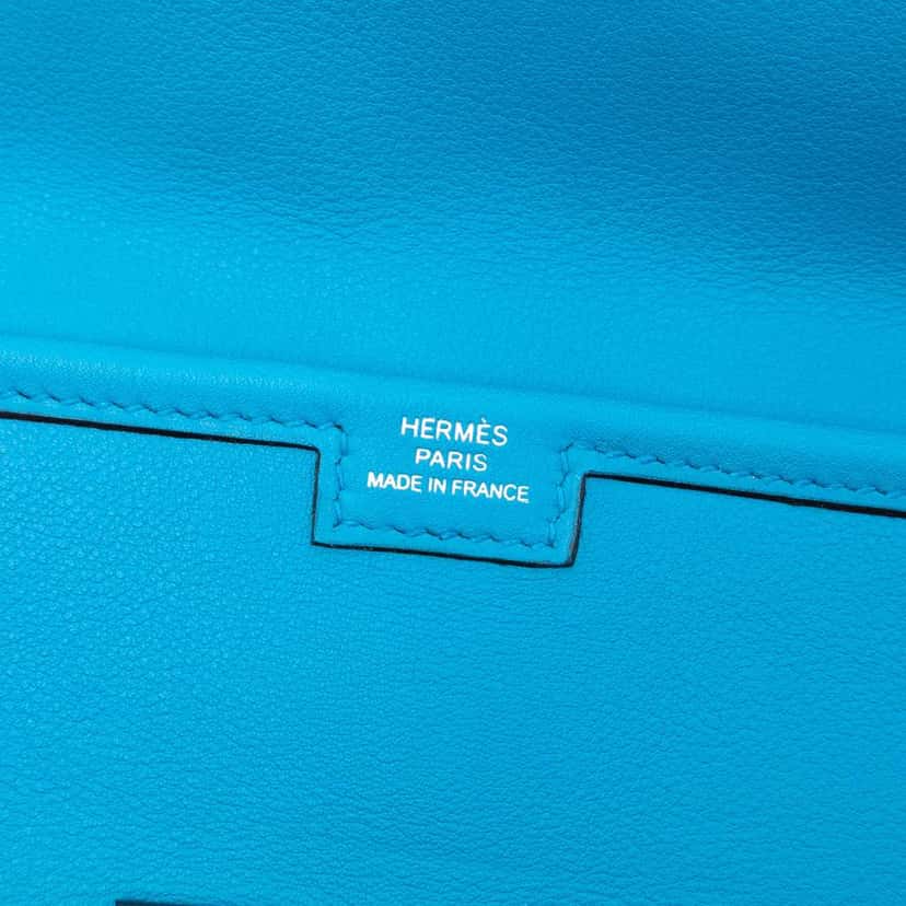 Hermès Swift Jige Elan 29 Blue Leather Good condition - Box View