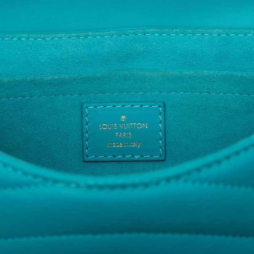 Louis Vuitton New Wave Chain Bag MM Blue Leather Very good condition - Box View