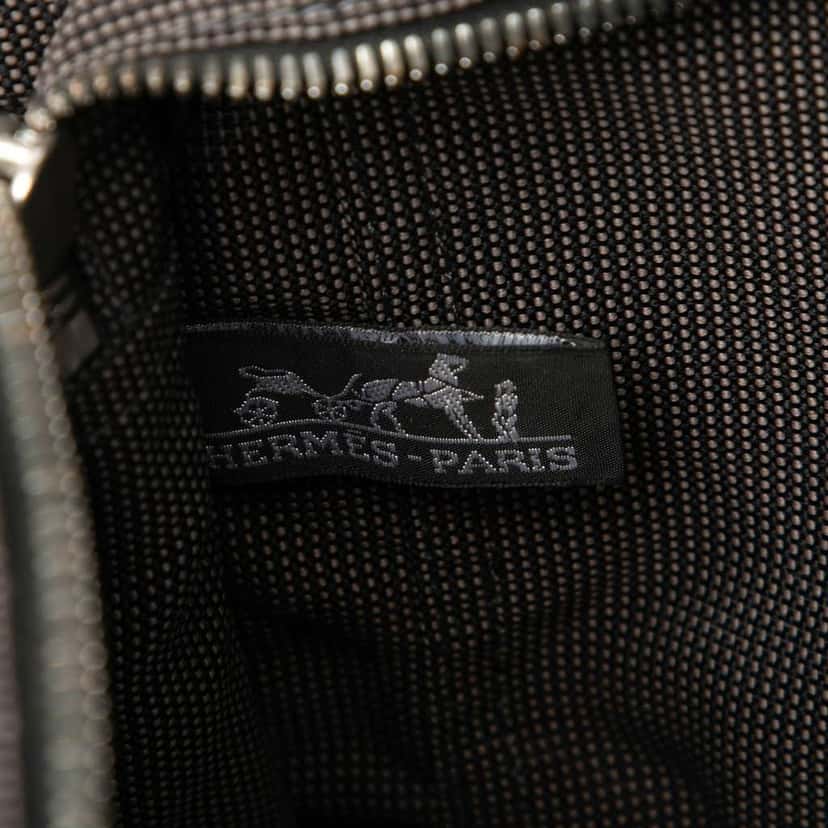 Hermès Canvas Herline PM Grey Canvas Good condition - Box View