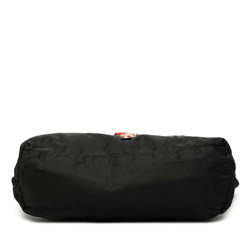 Prada Saffiano Trimmed Tessuto Applique Tote Black Very good condition - Inside View