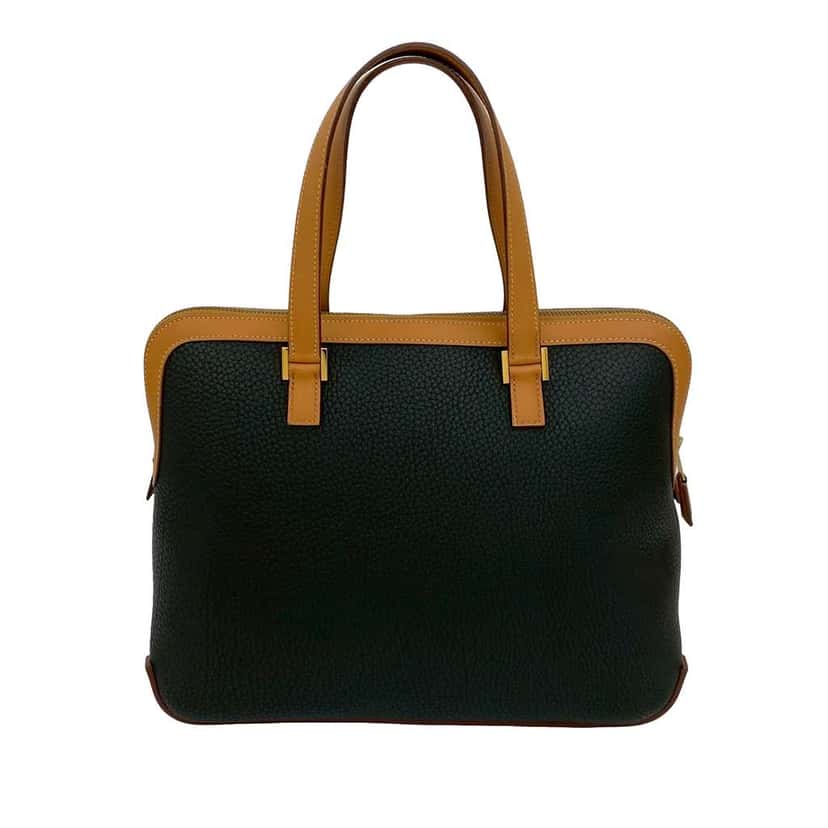 Hermès Fjord Escapade Tote Black Leather Good condition - Back View