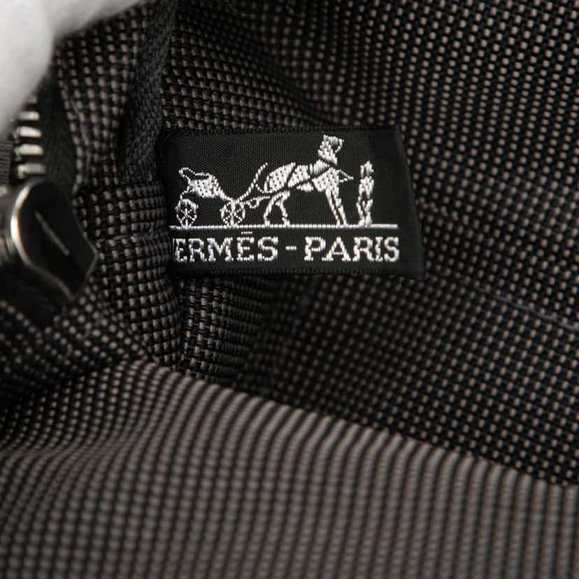 Hermès Canvas Herline Backpack MM Grey Canvas Good condition - Box View