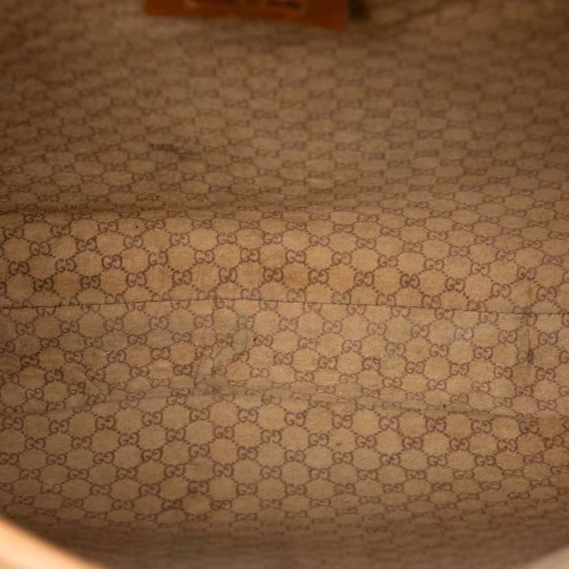 Gucci Calfskin Jackie Shoulder Bag Brown Leather Good condition - Model View