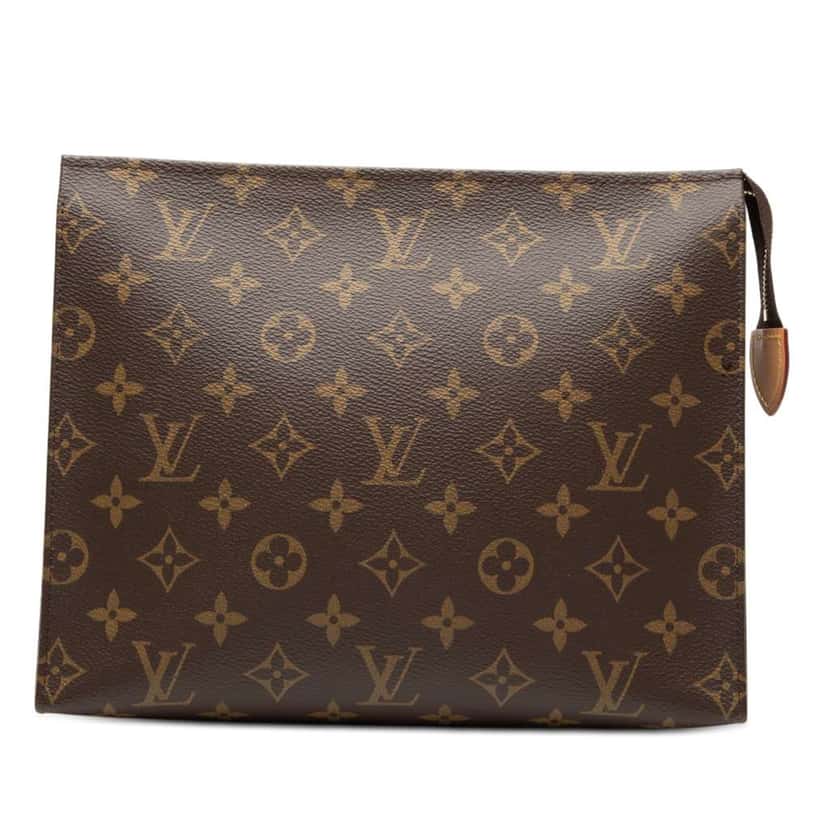 Louis Vuitton Monogram Toiletry Pouch 26 Brown Good condition - Front View