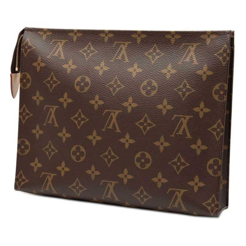 Louis Vuitton Monogram Toiletry Pouch 26 Brown Good condition - Back View