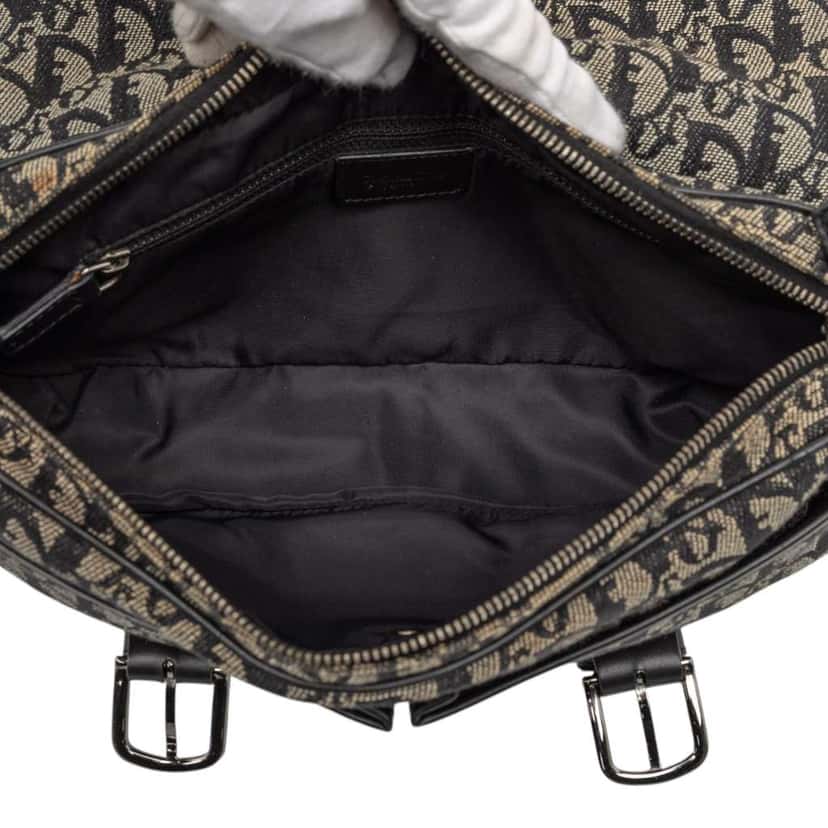 Dior Diorissimo Trotter Canvas Crossbody Black Canvas Good condition - Box View