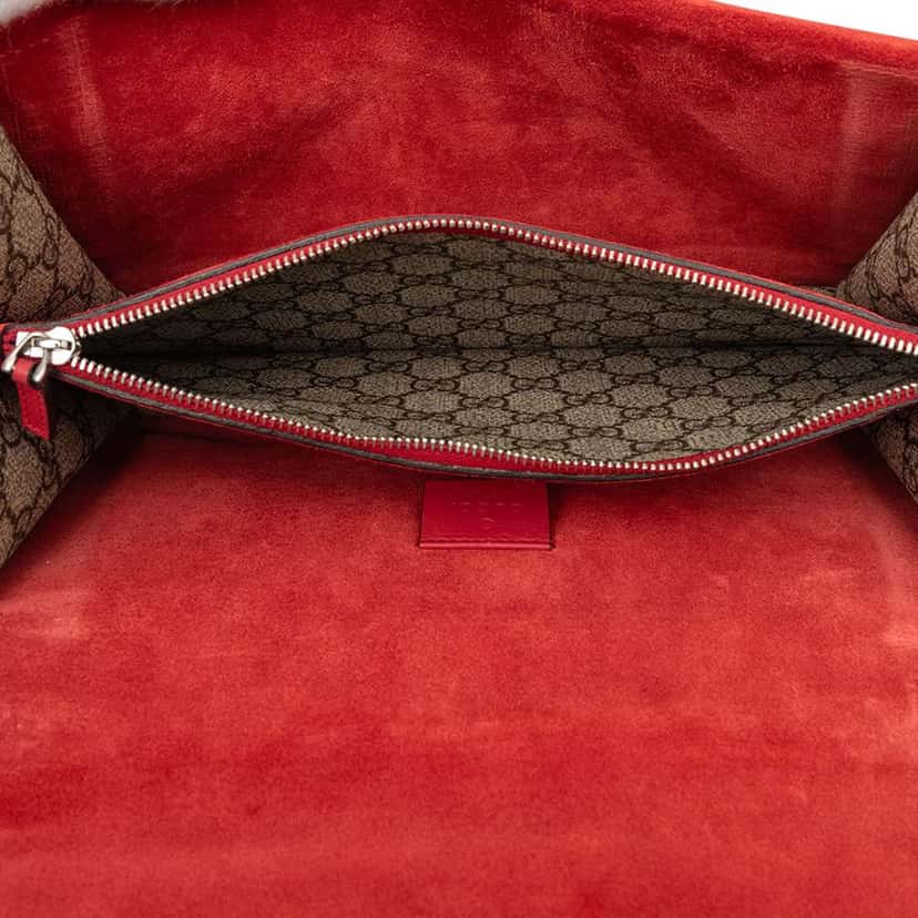 Gucci Medium GG Supreme Dionysus Shoulder Bag Brown Canvas Very good condition - Model View