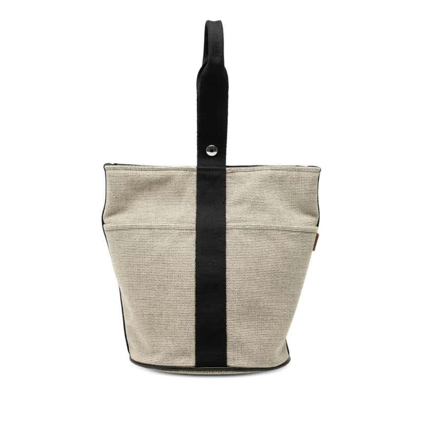 Hermès Toile Saxo MM Brown Canvas Good condition - Front View