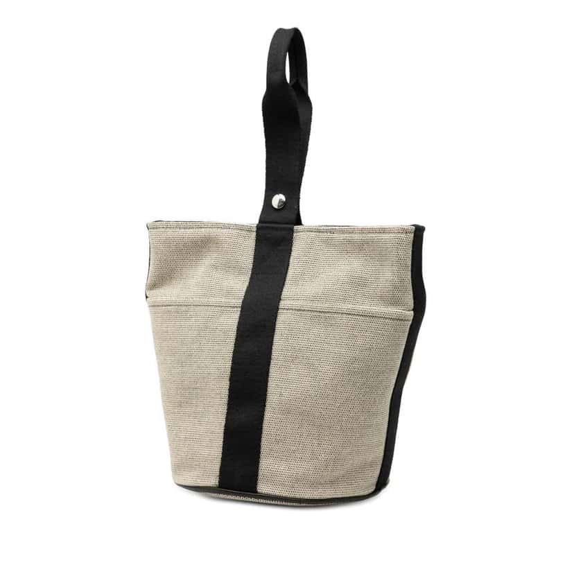 Hermès Toile Saxo MM Brown Canvas Good condition - Back View