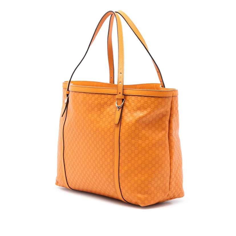 Gucci Microguccissima Nice Tote Orange Leather Very good condition - Back View