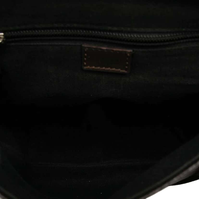 Burberry Smoke Check Coated Canvas and Leather Crossbody Brown Canvas Very good condition - Model View