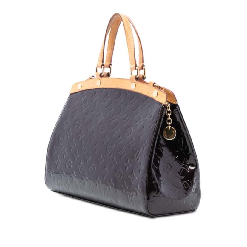 Louis Vuitton Monogram Vernis Brea MM Purple Leather Good condition - Back View