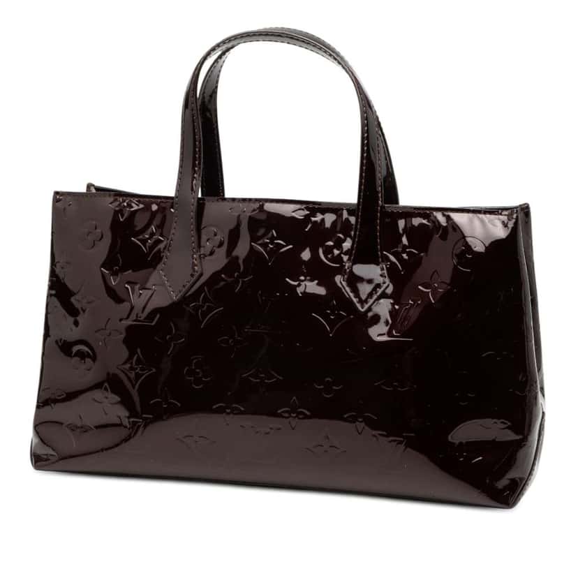 Louis Vuitton Monogram Vernis Wilshire PM Purple Leather Good condition - Back View