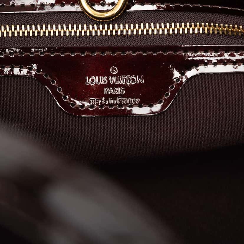 Louis Vuitton Monogram Vernis Wilshire PM Purple Leather Good condition - Box View
