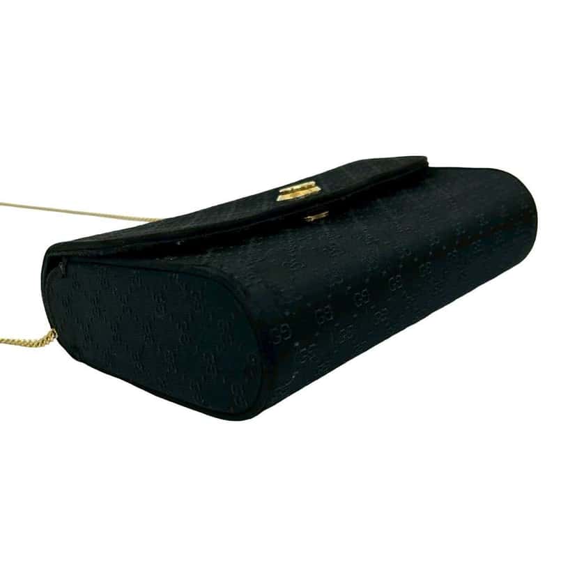 Gucci Micro GG Nylon Chain Crossbody Black Good condition - Box View