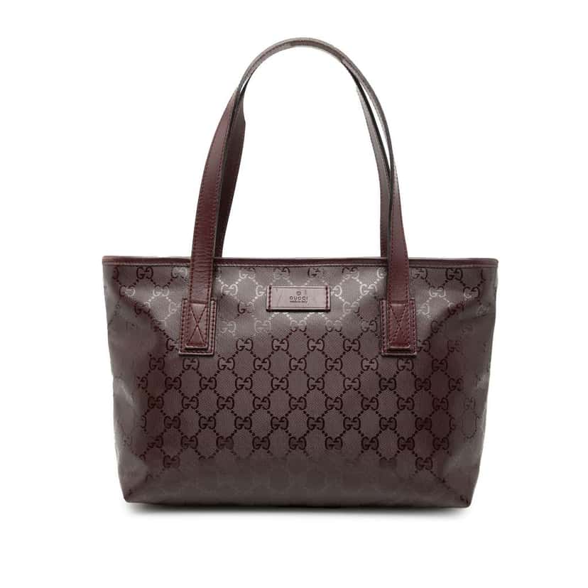 Gucci Small GG Imprime Joy Tote Red Canvas Good condition - Front View