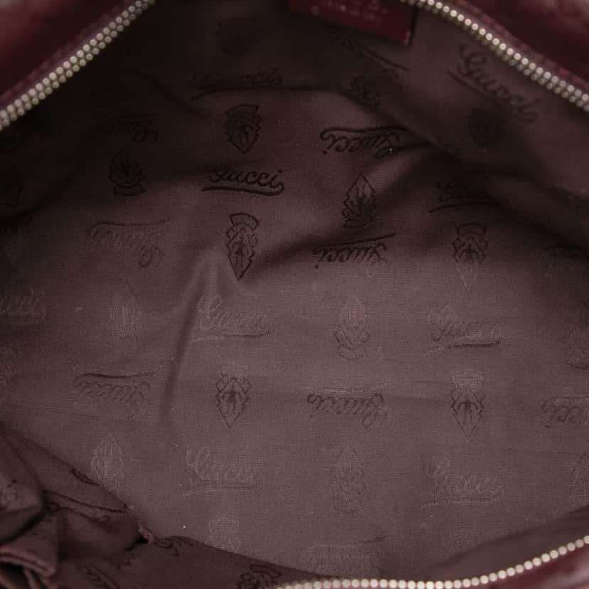 Gucci Small GG Imprime Joy Tote Red Canvas Good condition - Model View