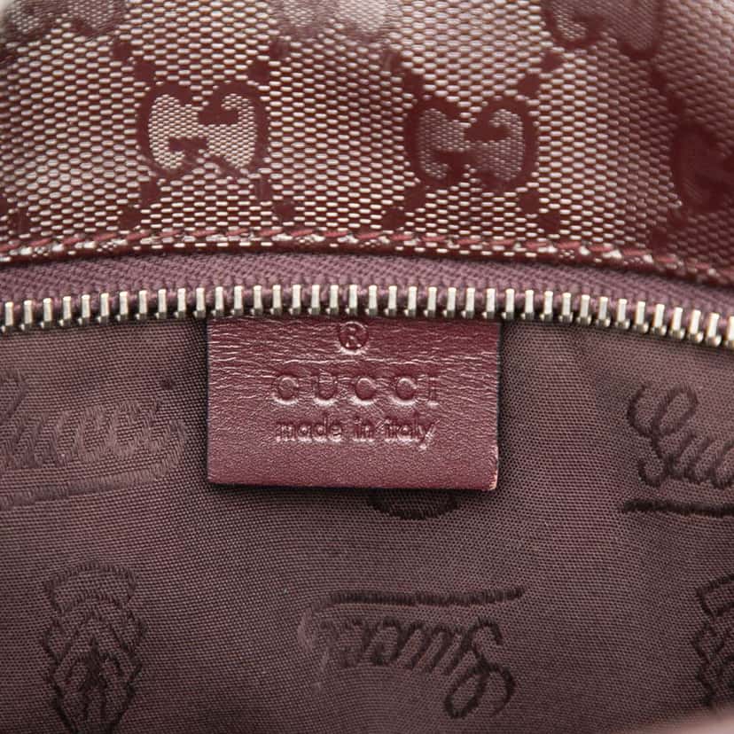 Gucci Small GG Imprime Joy Tote Red Canvas Good condition - Box View
