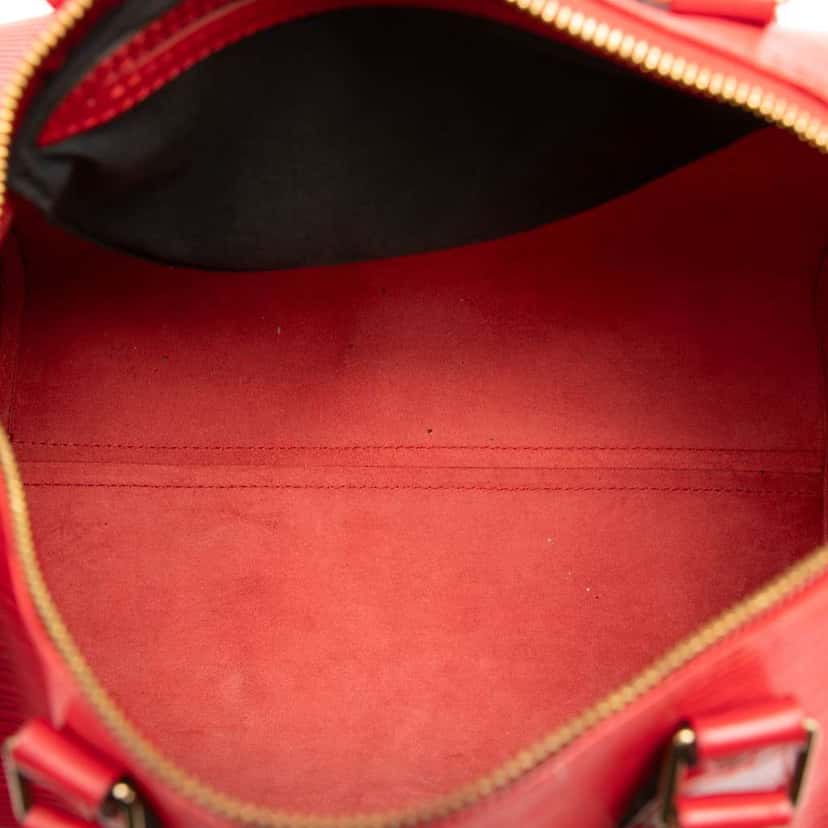 Louis Vuitton Epi Speedy 30 Red Leather Good condition - Model View