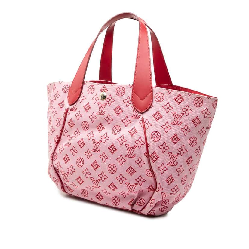 Louis Vuitton Monogram Cabas Ipanema PM Pink Canvas Good condition - Back View