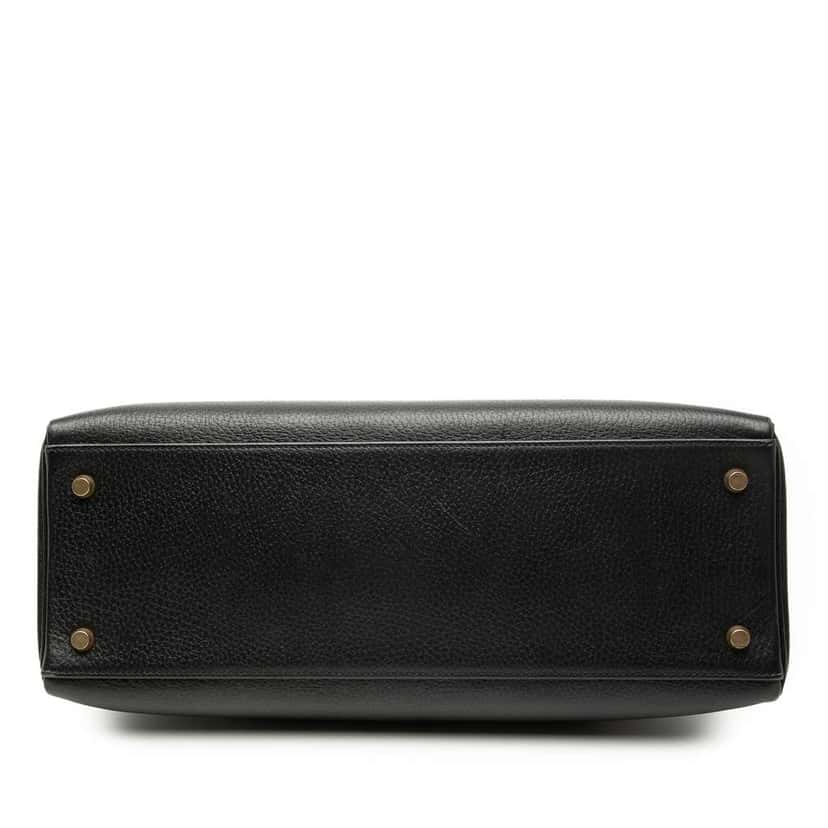 Hermès Ardennes Kelly Retourne 35 Black Leather Good condition - Inside View