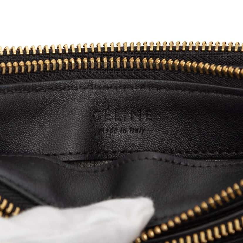 Celine Large Lambskin Trio Crossbody Black Leather Good condition - Box View